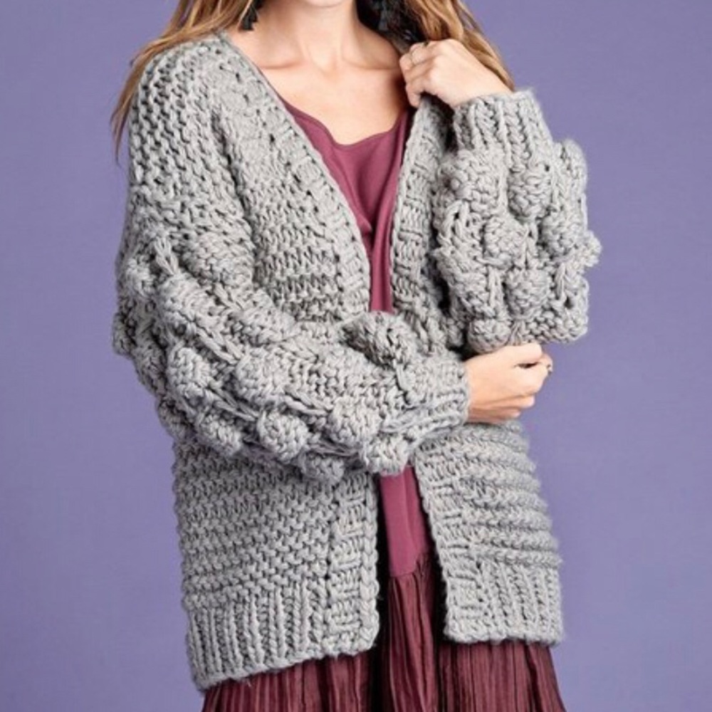 Pom Pom Cardigan